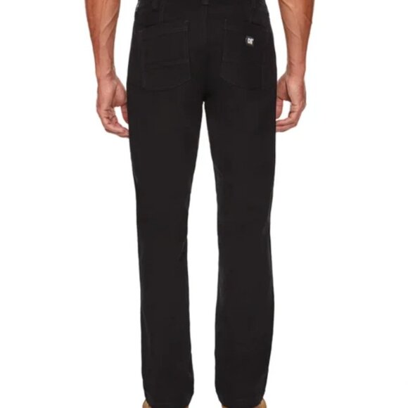 CAT Caterpillar Utility Work Pants Mens 30 x 30 Black Flex Waistband Cell Pocket - Picture 6 of 15